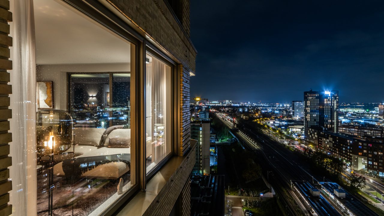 Woningfotograaf Lodewijk Loor Amsterdam Amstelkwartier - Avondfotografie Balkon 83